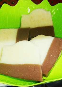 Puding roti lapis coklat