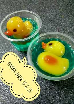 Puding Bebek 2D dan 3D