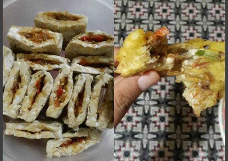 bahan dan cara membuat Tempe Jontor (Tempe isi) Kekinian