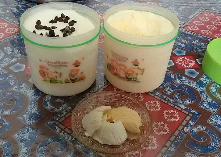 resep makanan Es krim lembut cemokci