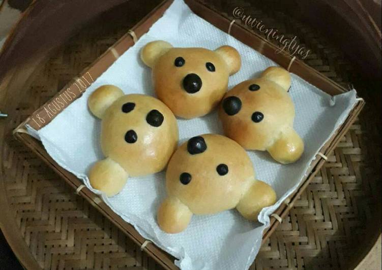 cara membuat Roti Bear 1x Proofing