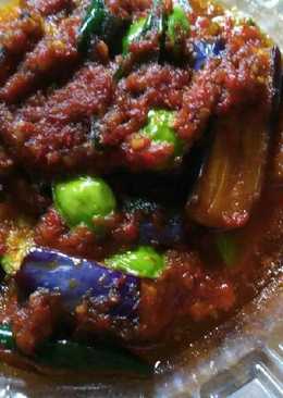 Terong Balado with Zamrud Khatulistiwa (pete)