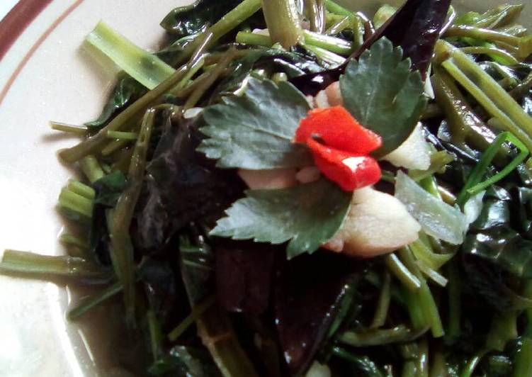 Resep Tumis kangkung sehat (tanpa msg)