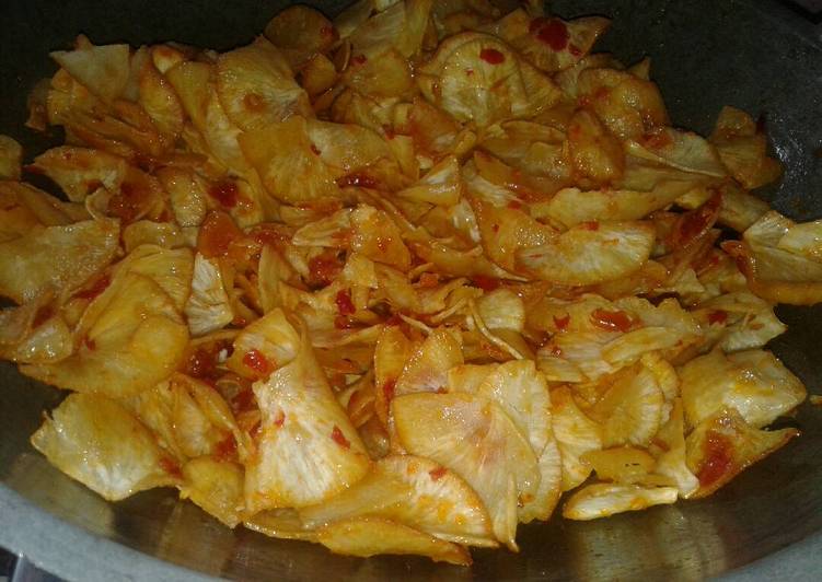 resep makanan Keripik Singkong Pedes Simpel