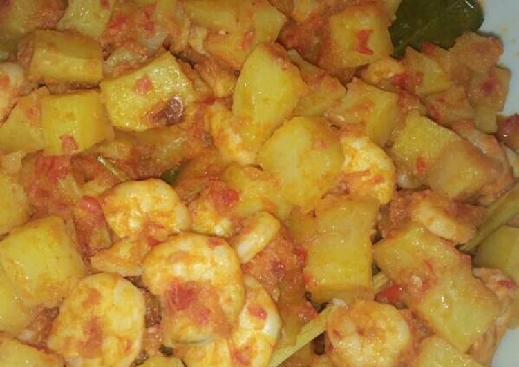 resep lengkap untuk Sambal goreng Kentang Udang