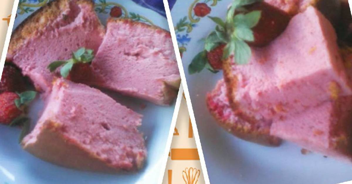 Resep Ogura cake strawberry yogurt