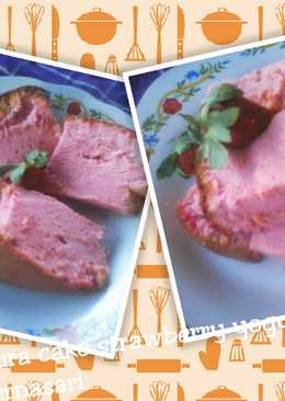 Ogura cake strawberry yogurt