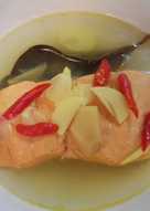 Sop ikan salmon bening