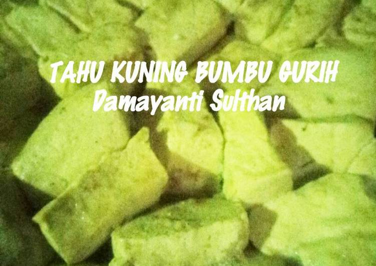 resep Tahu Kuning Bumbu Gurih