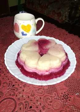 Puding buah naga