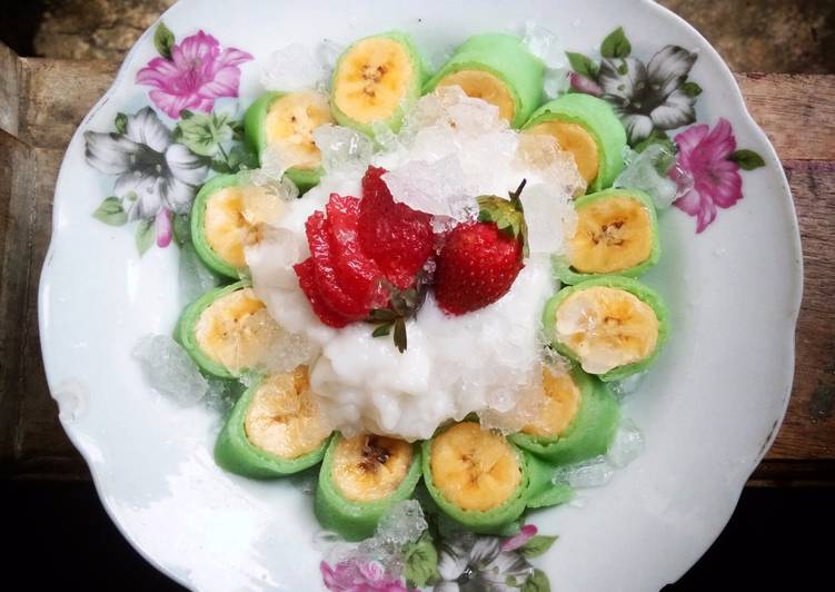 resep Es Pisang Ijo Enak Versi Dadar