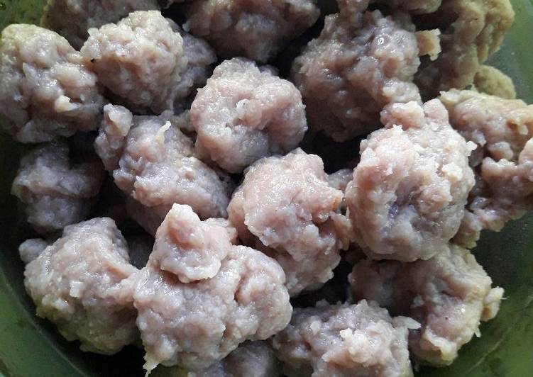 bahan dan cara membuat Bakso urat homemade