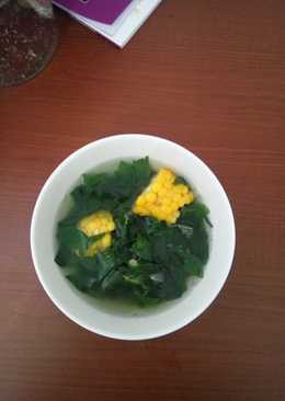 Sayur bening daun katuk jagung