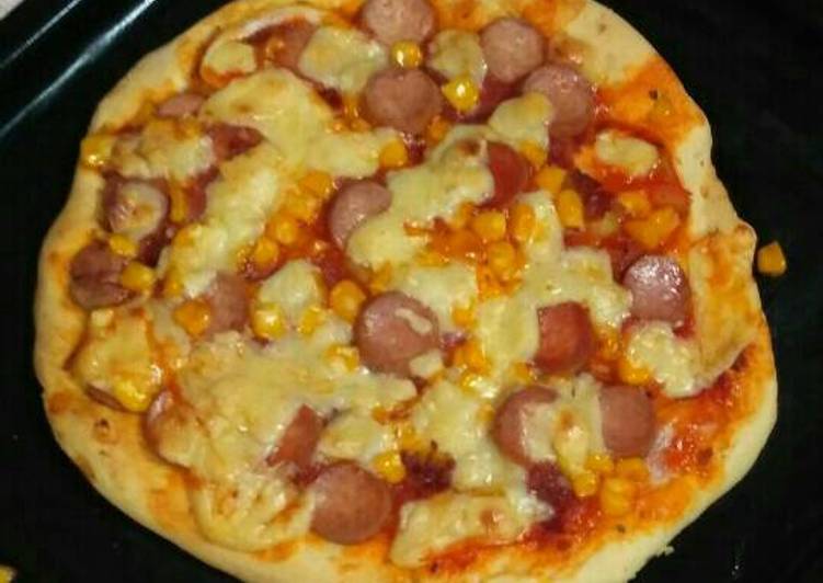 resep lengkap untuk Pizza simple dua bahan