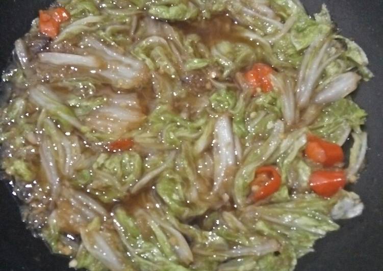 Tumis sawi putih