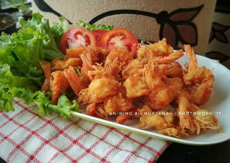 cara membuat Udang Goreng Tepung Kriuk