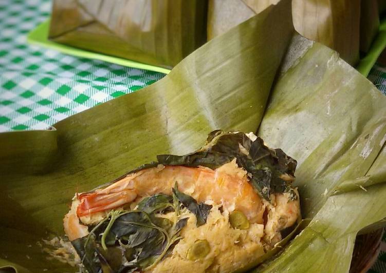 cara membuat Bothok Tahu Tempe Udang