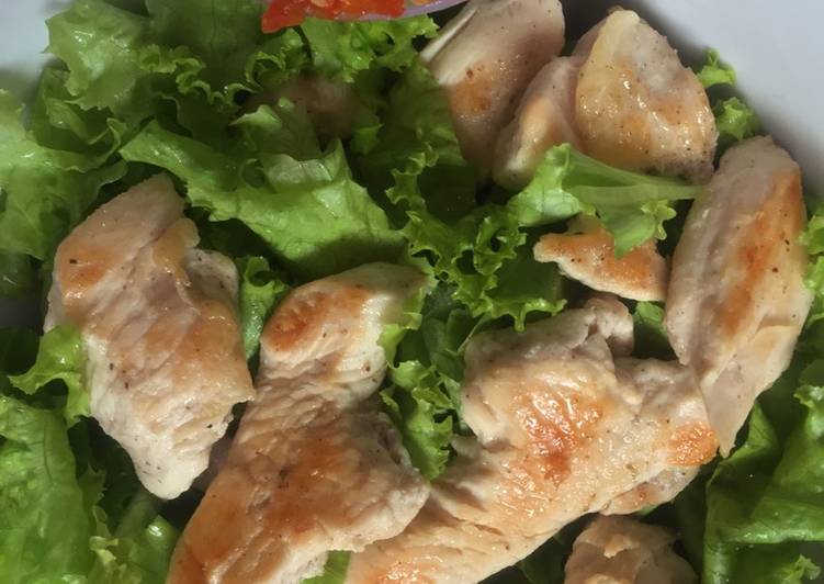 gambar untuk cara membuat Chicken Salad #Diet mayo day 1 dinner