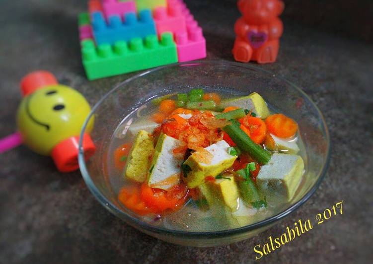 gambar untuk resep makanan Sup tahu sayur MPASI 1y+