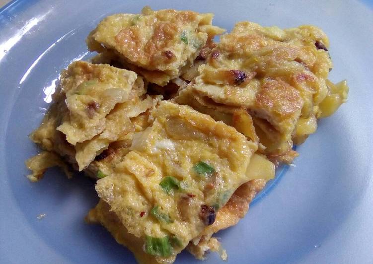 resep Telur dadar kentang simple ??