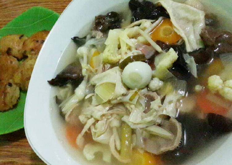 resep lengkap untuk Soup Kimlo spesial