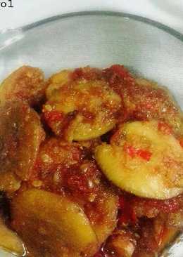 Semur jengkol pedas manis