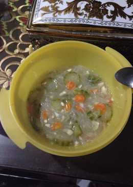 Sayur sop Oyong, wortel dan soun 