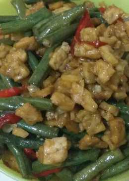 Tumis tempe kacang panjang magic com