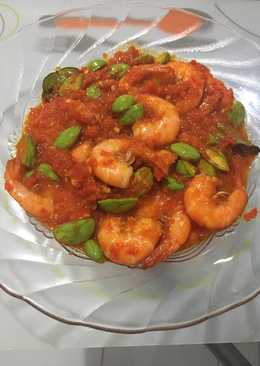 Sambal udang goreng pete