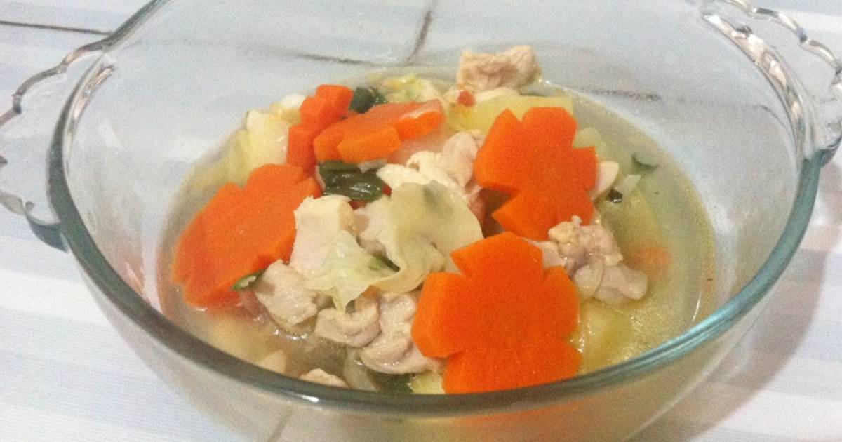 Resep Sop ayam simple ala Fenny FU