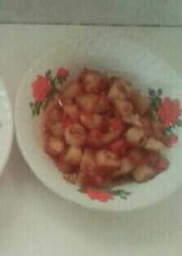 Sambel kentang cumi asin