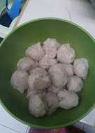 Bakso ayam simple with oat