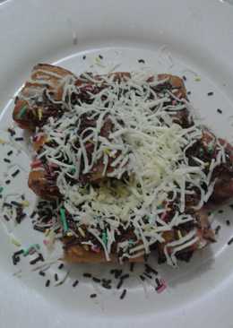 Roti Gulung Pisang Coklat