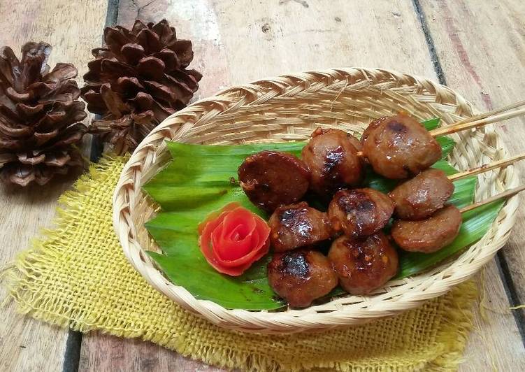 resep masakan Bakso bakar madu #pr_recookolahanbakso