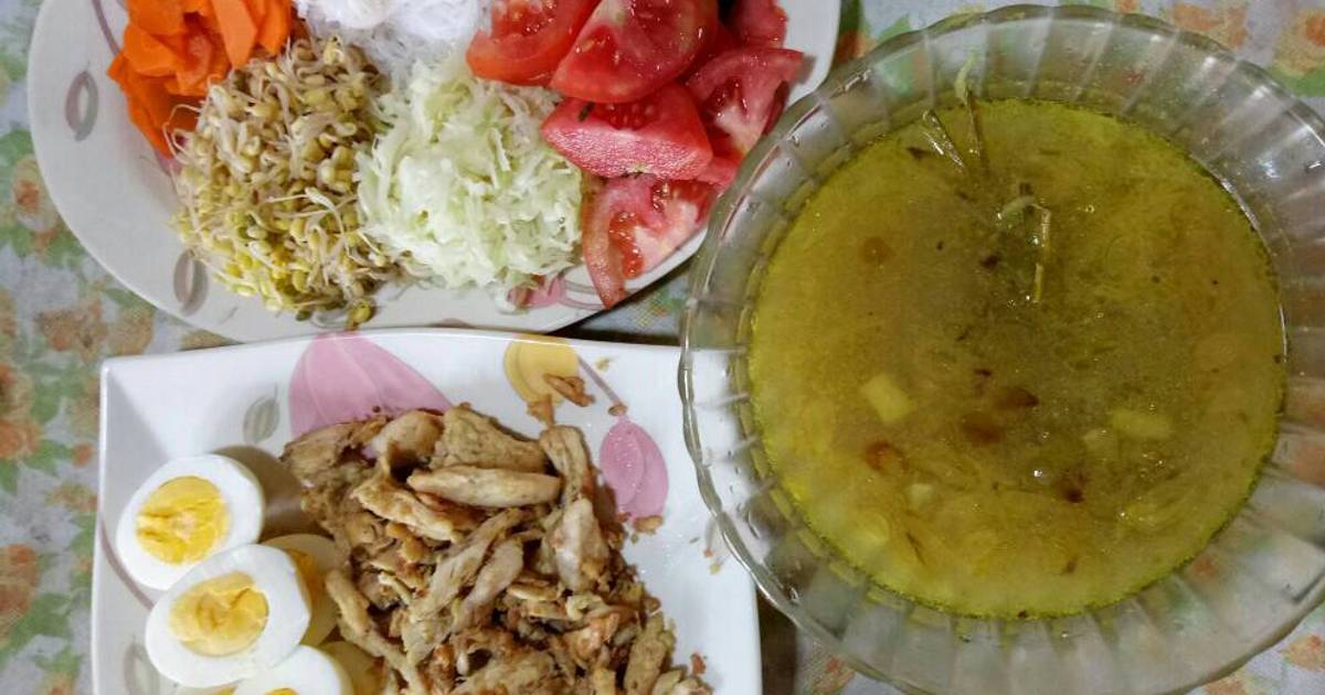 33 resep  soto ayam  bumbu  instan  enak dan sederhana Cookpad