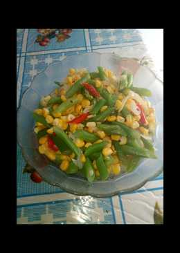 Tumis buncis jagung manis