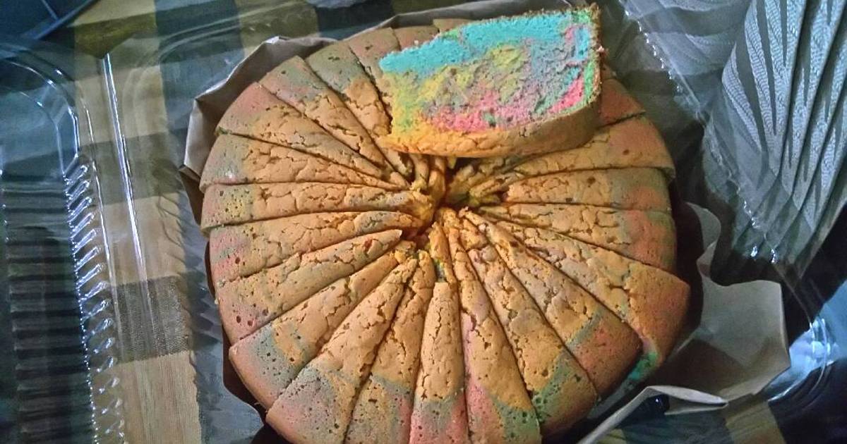 Resep Sponge Cake Pelangi Resep Sponge Cake Pelangi