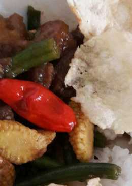 Asem-asem daging buncis #KitaBerbagi