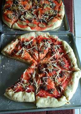 Pizza daging kerbau