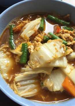 Tumis Selada Bakso saus tiram