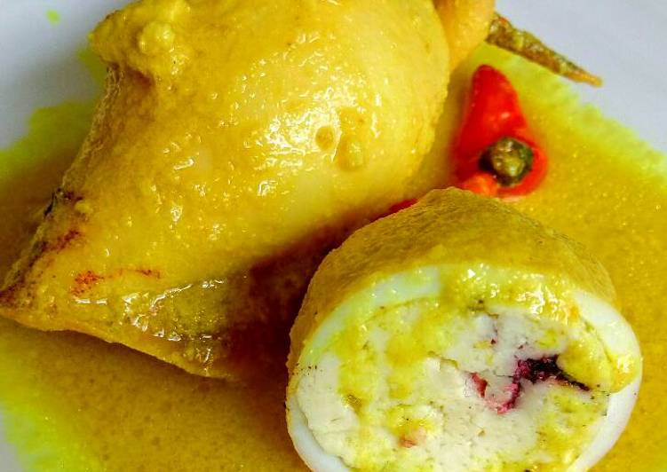 resep Gulai cumi isi tahu sutra