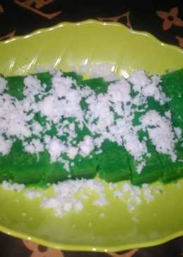 Eggless moist pandan cake kukus by icha(modifikasi eggless chocolate cake chef farah Quinn)