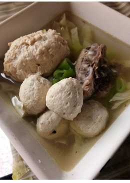 Bakso ayam ala DEBM,menu diet sehat