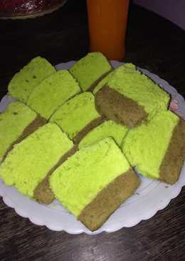 Bolu pandan coklat