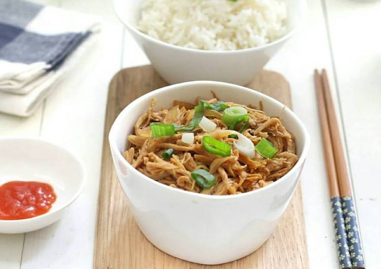 resep lengkap untuk Ayam Suwir Teriyaki