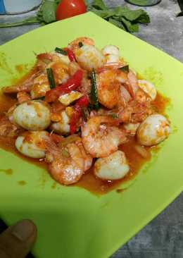 Sambal udang telur puyuh#seafood festival