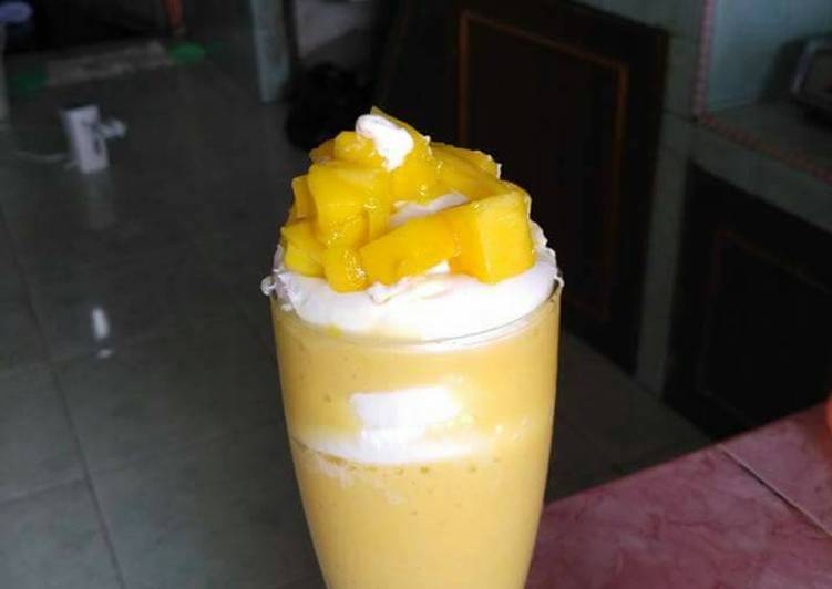 Resep Manggo juice yg lg ngehitz. By Mrs. Indah Ruddy