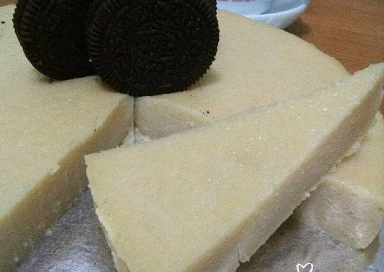 bahan dan cara membuat Simple cheese cake