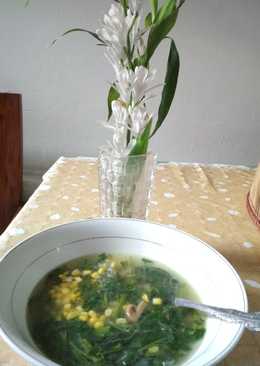 Sayur bening kangkung jagung