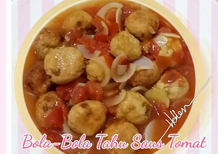 resep masakan Bola-Bola Tahu Saus Tomat